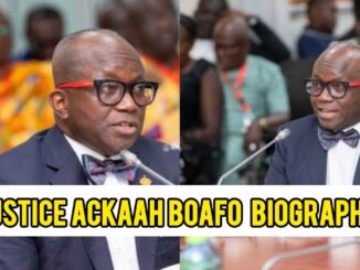 Justice Ackaah Boafo Biography