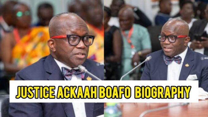 Justice Ackaah Boafo Biography Justice Ackaah Boafo Biography