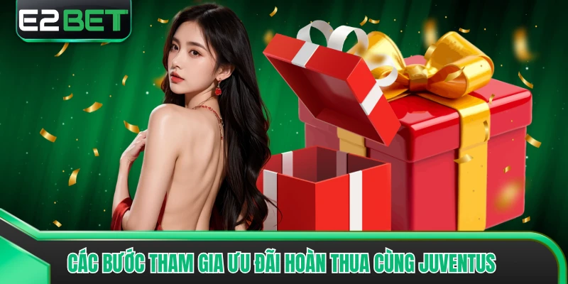 Các bước tham gia ưu đãi hoàn thua cùng Juventus